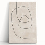 Mid Century Modern Abstract Line Art - Minimalist Geometric Wall Decor