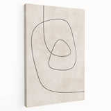 Mid Century Modern Abstract Line Art - Minimalist Geometric Wall Decor
