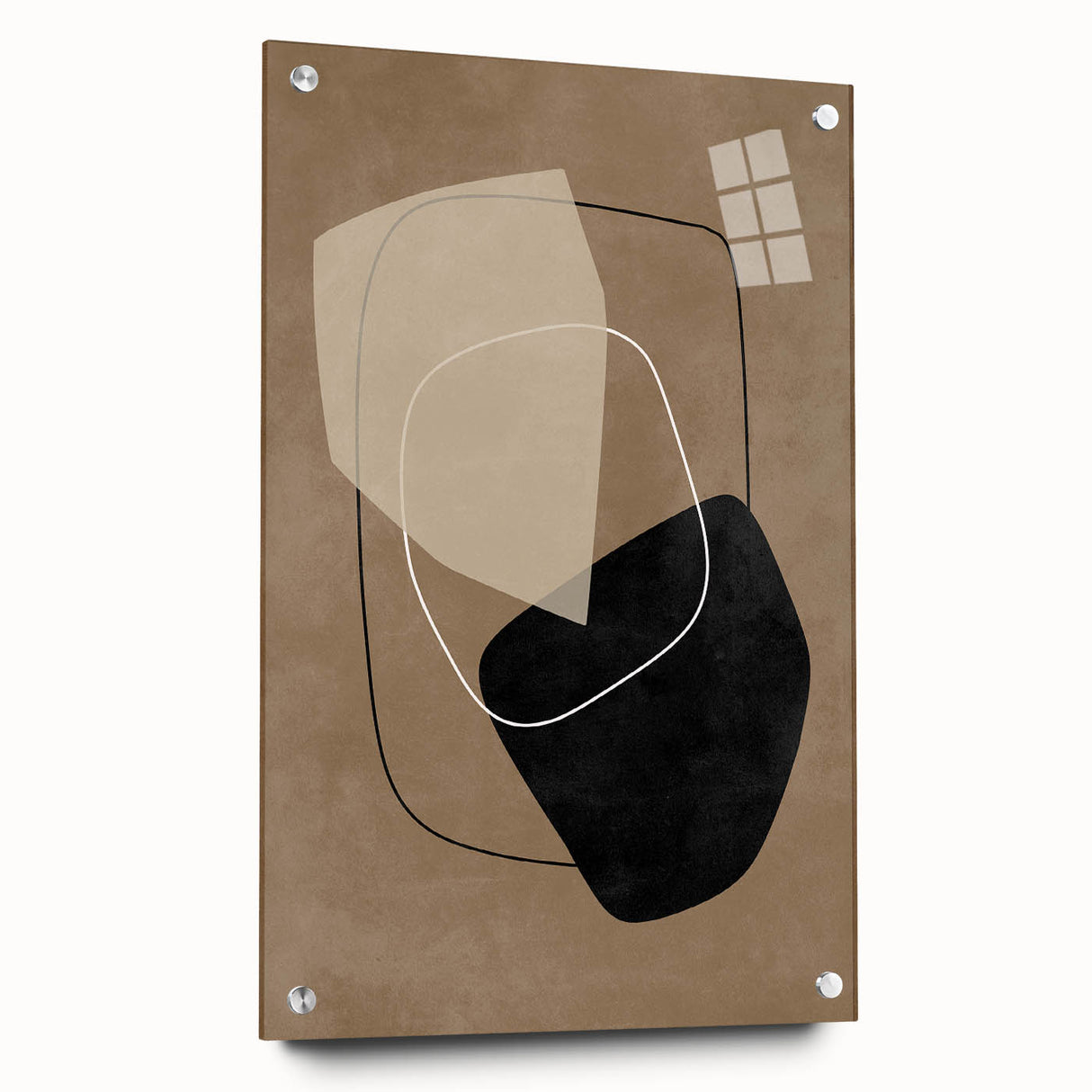 Mid Century Modern Abstract Geometric Art - Retro Minimalist Wall Decor