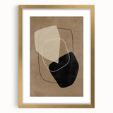 Mid Century Modern Abstract Geometric Art - Retro Minimalist Wall Decor