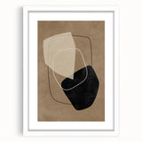 Mid Century Modern Abstract Geometric Art - Retro Minimalist Wall Decor