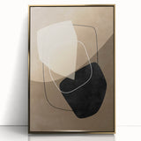 Mid Century Modern Abstract Geometric Art - Retro Minimalist Wall Decor