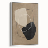 Mid Century Modern Abstract Geometric Art - Retro Minimalist Wall Decor