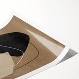 Mid Century Modern Abstract Geometric Art - Retro Minimalist Wall Decor