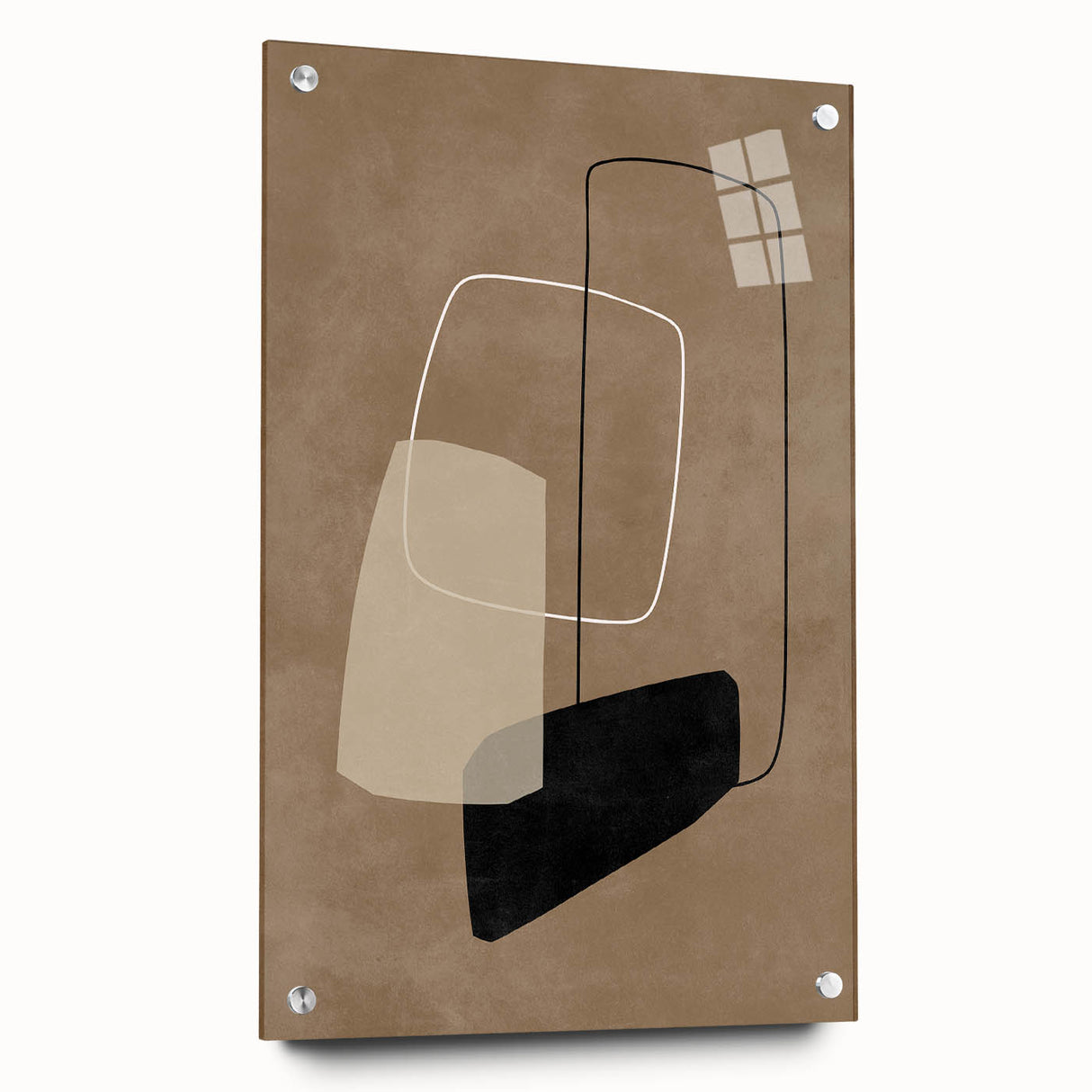 Mid Century Modern Geometric Abstract Art - Minimalist Retro Wall Decor