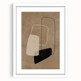 Mid Century Modern Geometric Abstract Art - Minimalist Retro Wall Decor