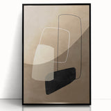 Mid Century Modern Geometric Abstract Art - Minimalist Retro Wall Decor