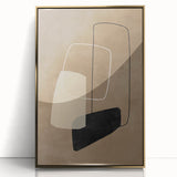 Mid Century Modern Geometric Abstract Art - Minimalist Retro Wall Decor