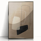 Mid Century Modern Geometric Abstract Art - Minimalist Retro Wall Decor