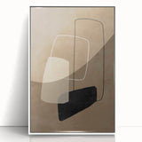 Mid Century Modern Geometric Abstract Art - Minimalist Retro Wall Decor