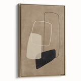 Mid Century Modern Geometric Abstract Art - Minimalist Retro Wall Decor