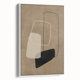 Mid Century Modern Geometric Abstract Art - Minimalist Retro Wall Decor