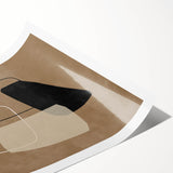 Mid Century Modern Geometric Abstract Art - Minimalist Retro Wall Decor