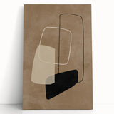 Mid Century Modern Geometric Abstract Art - Minimalist Retro Wall Decor