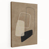 Mid Century Modern Geometric Abstract Art - Minimalist Retro Wall Decor