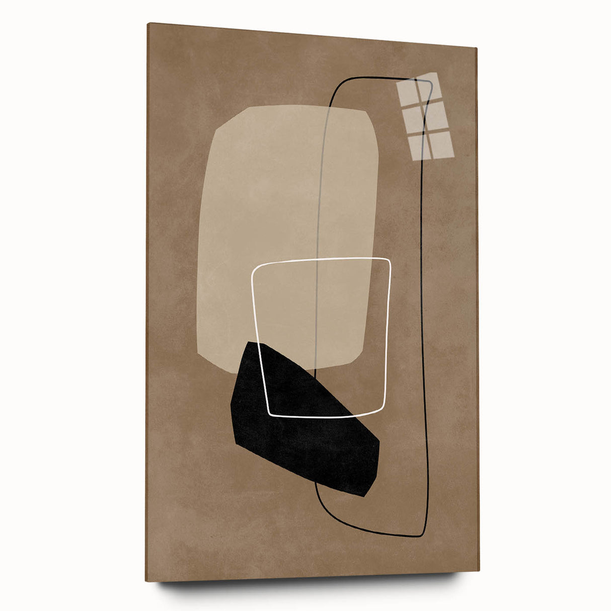 Mid Century Modern Abstract Art - Minimalist Geometric Retro Wall Decor