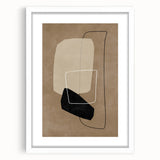 Mid Century Modern Abstract Art - Minimalist Geometric Retro Wall Decor