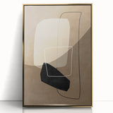 Mid Century Modern Abstract Art - Minimalist Geometric Retro Wall Decor