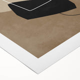 Mid Century Modern Abstract Art - Minimalist Geometric Retro Wall Decor