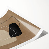 Mid Century Modern Abstract Art - Minimalist Geometric Retro Wall Decor