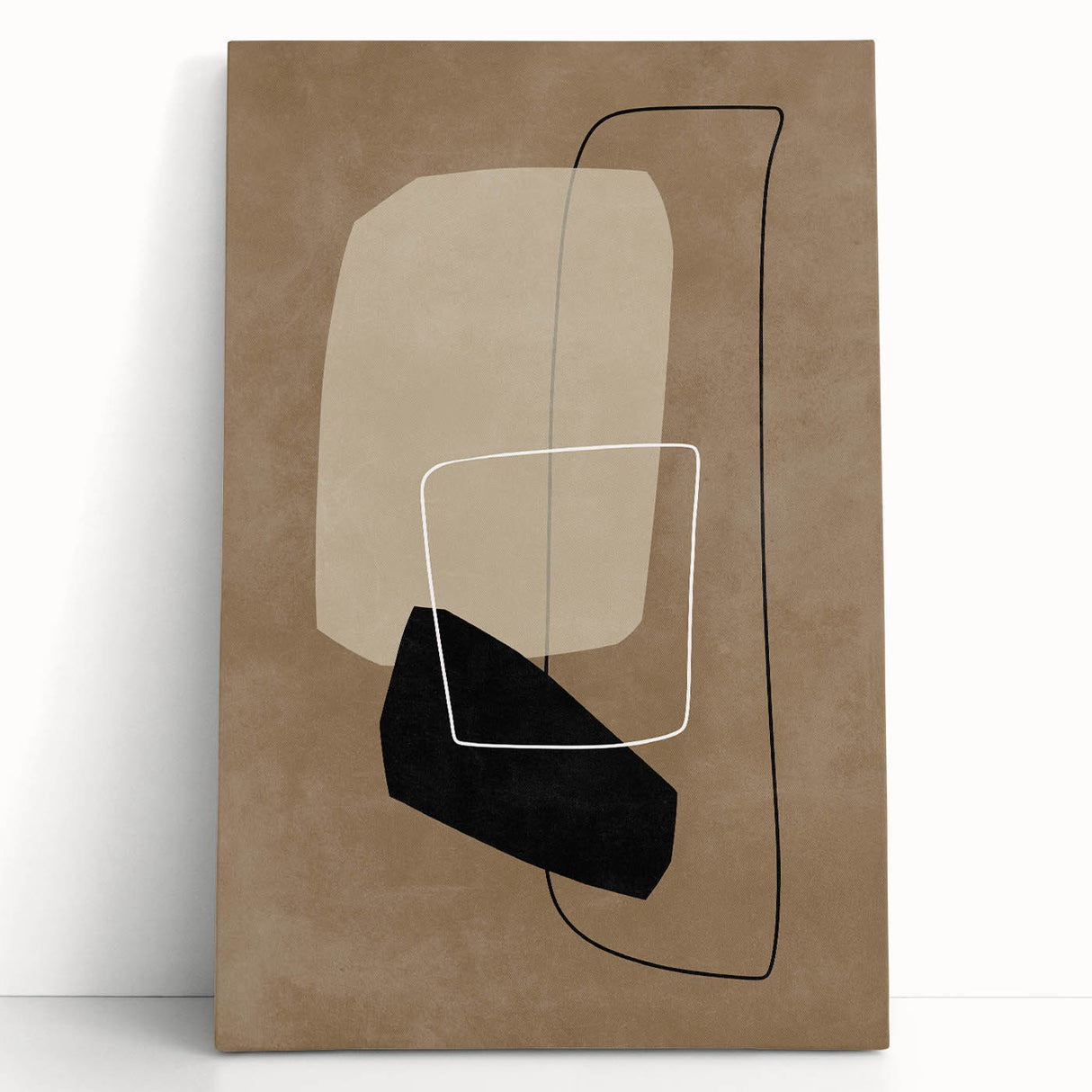Mid Century Modern Abstract Art - Minimalist Geometric Retro Wall Decor