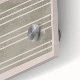 Mid Century Modern Abstract Striped Art - Minimalist Geometric Wall Decor