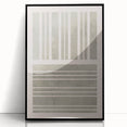 Mid Century Modern Abstract Striped Art - Minimalist Geometric Wall Decor