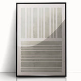 Mid Century Modern Abstract Striped Art - Minimalist Geometric Wall Decor