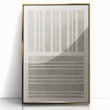 Mid Century Modern Abstract Striped Art - Minimalist Geometric Wall Decor