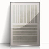 Mid Century Modern Abstract Striped Art - Minimalist Geometric Wall Decor