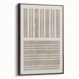 Mid Century Modern Abstract Striped Art - Minimalist Geometric Wall Decor