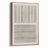 Mid Century Modern Abstract Striped Art - Minimalist Geometric Wall Decor