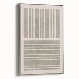 Mid Century Modern Abstract Striped Art - Minimalist Geometric Wall Decor