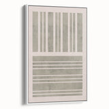 Mid Century Modern Abstract Striped Art - Minimalist Geometric Wall Decor