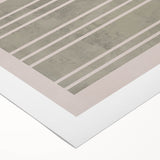 Mid Century Modern Abstract Striped Art - Minimalist Geometric Wall Decor