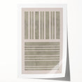 Mid Century Modern Abstract Striped Art - Minimalist Geometric Wall Decor