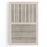 Mid Century Modern Abstract Striped Art - Minimalist Geometric Wall Decor