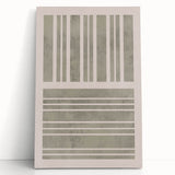Mid Century Modern Abstract Striped Art - Minimalist Geometric Wall Decor