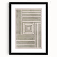 Mid Century Modern Geometric Striped Art - Minimalist Abstract Wall Decor