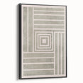 Mid Century Modern Geometric Striped Art - Minimalist Abstract Wall Decor