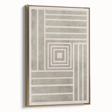 Mid Century Modern Geometric Striped Art - Minimalist Abstract Wall Decor