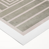 Mid Century Modern Geometric Striped Art - Minimalist Abstract Wall Decor