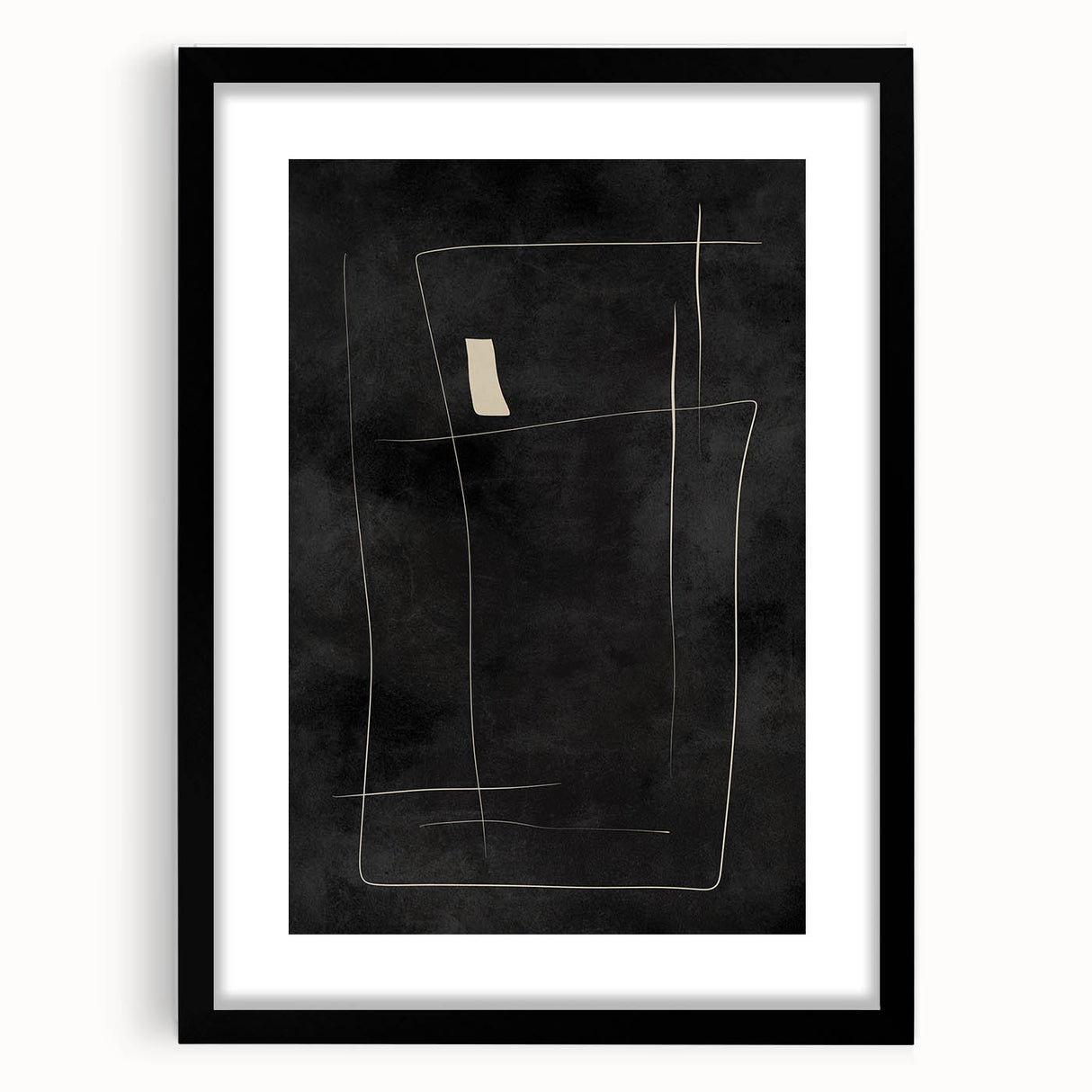 Mid Century Modern Minimalist Line Art - Geometric Abstract Wall Decor