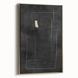 Mid Century Modern Minimalist Line Art - Geometric Abstract Wall Decor