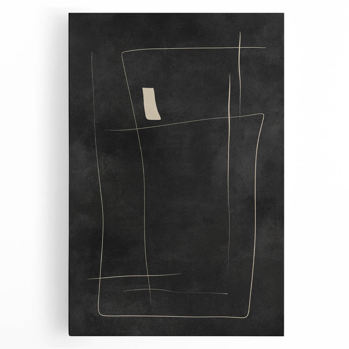 Mid Century Modern Minimalist Line Art - Geometric Abstract Wall Decor