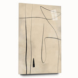 Mid Century Modern Abstract Line Art - Minimalist Geometric Wall Decor