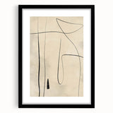 Mid Century Modern Abstract Line Art - Minimalist Geometric Wall Decor
