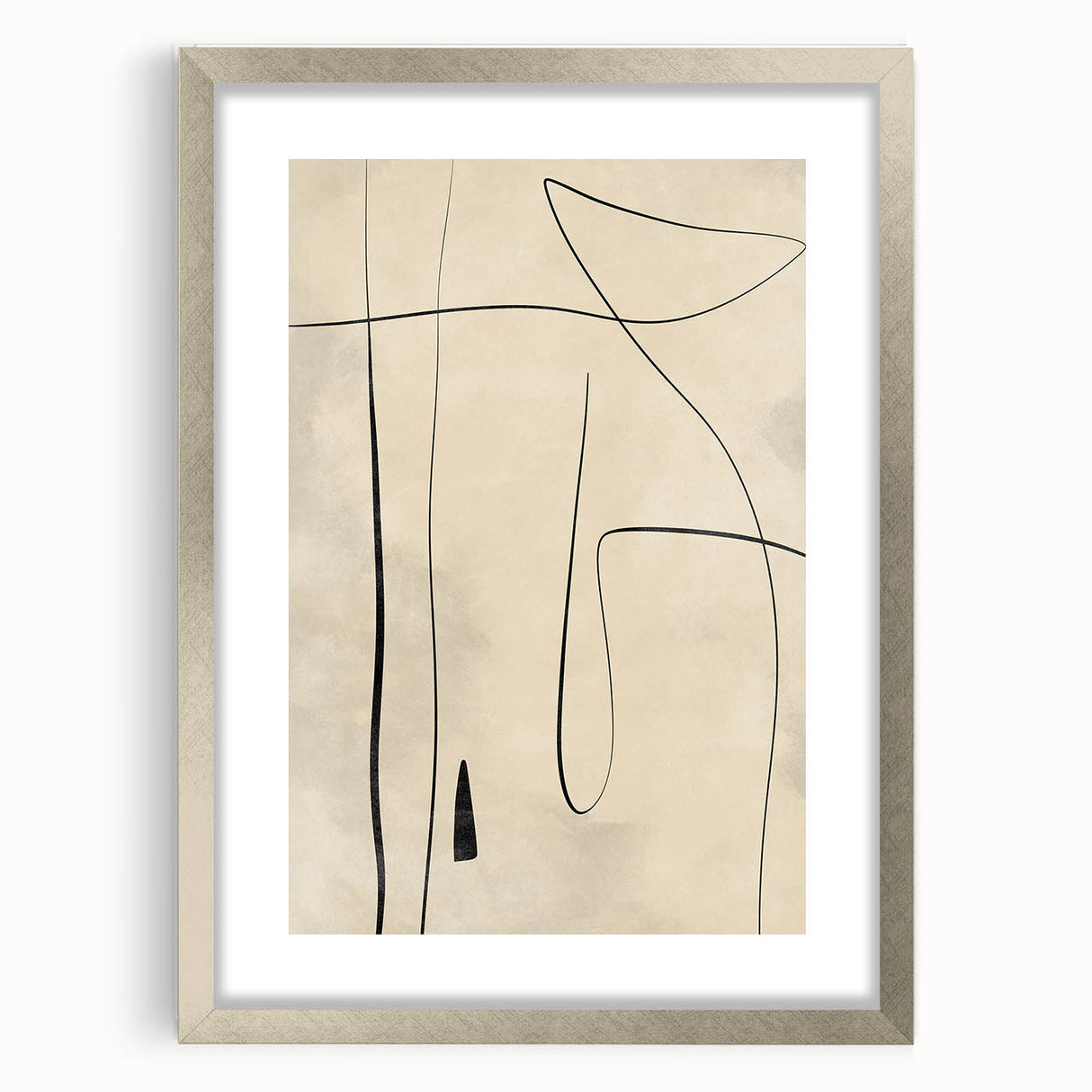 Mid Century Modern Abstract Line Art - Minimalist Geometric Wall Decor