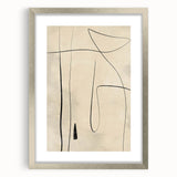 Mid Century Modern Abstract Line Art - Minimalist Geometric Wall Decor