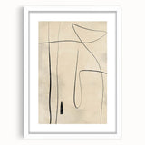 Mid Century Modern Abstract Line Art - Minimalist Geometric Wall Decor